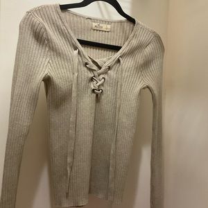 Hollis get Knit Beige Sweater